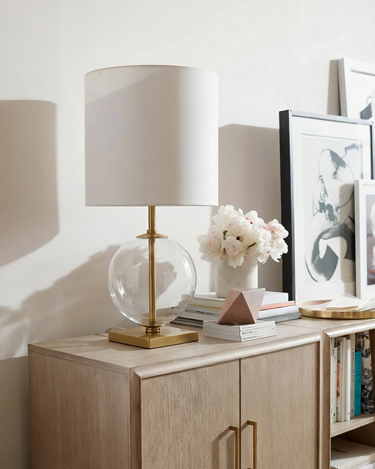 купить прозрачная настольная лампа "иветт"