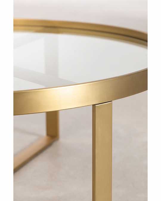 купить золотой журнальный столик "ульм"