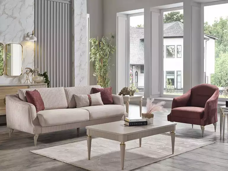 Диван трехместный Sanvito beige