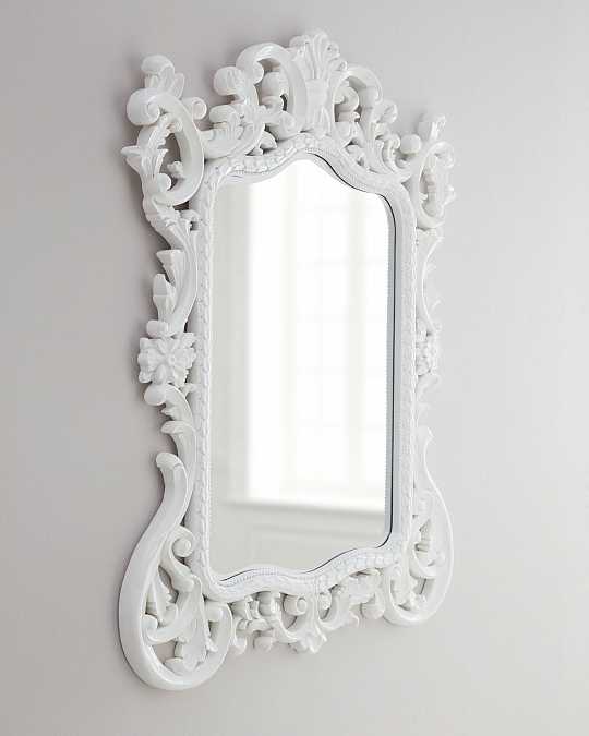 купить зеркало в раме гаэтано, gloss white
