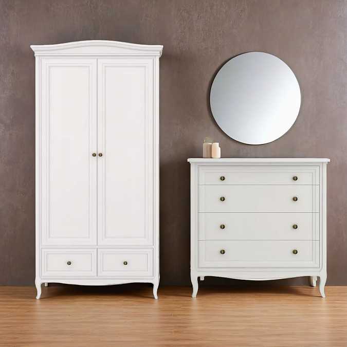 Шкаф 2-дверный Majessa White