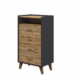 Комод Сканди Графит высокий