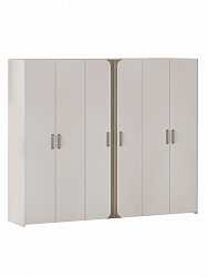 Шкаф шестидверный "Леонардо" (глухие дверцы)