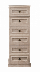 Комод "Афина" крем высокий