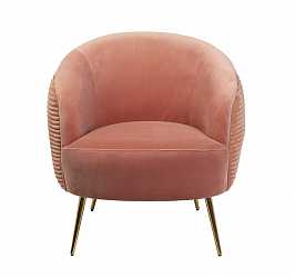 Кресло велюровое коралловое 48MY-2582