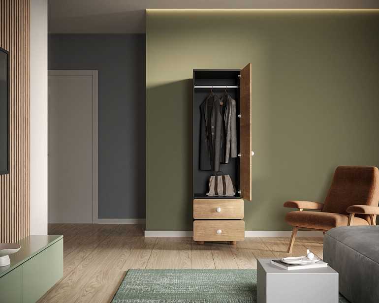 купить узкий шкаф-модуль с ящиками split