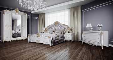 Спальный гарнитур Джоконда, 4-дв. шкаф, белый