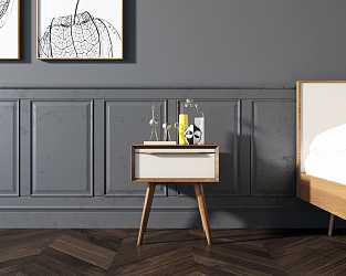 Тумба Bruni white с 1 ящиком