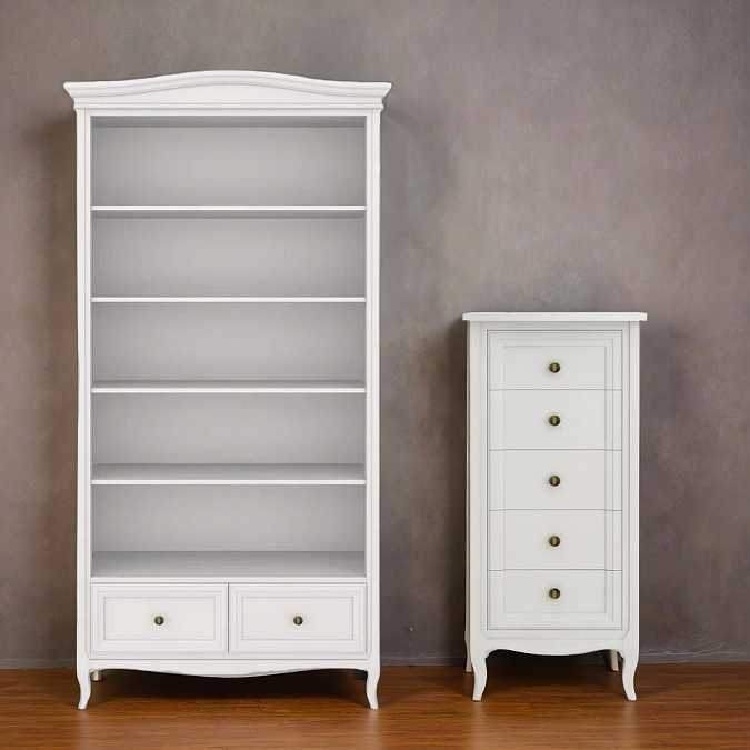 Стеллаж широкий Majessa White