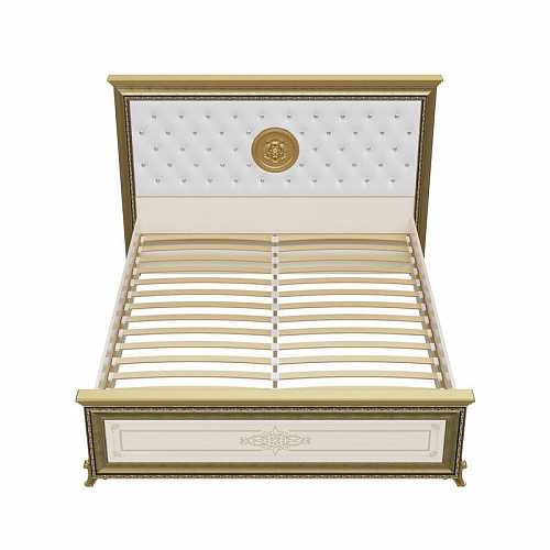 Кровать Версаль 160*200 без короны (слоновая кость), мягкое изголовье