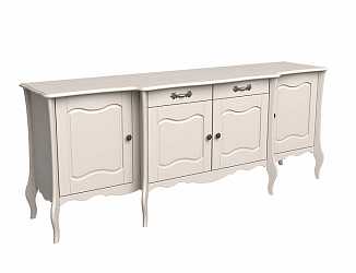 Большой комод Лебо с 4 дверками