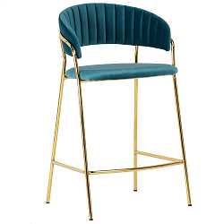 Стул полубарный Turin бирюзовый