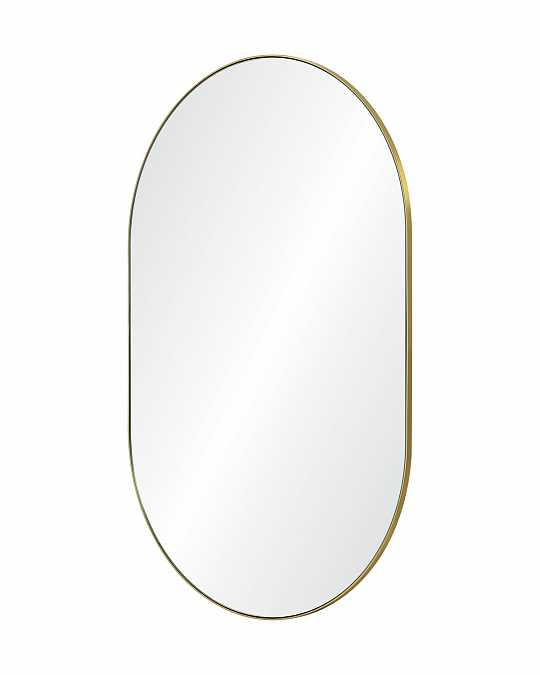 купить золотое овальное зеркало "рейли"
