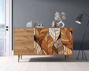 Комод "Berber" с двумя дверками и ящиками (08 принт)