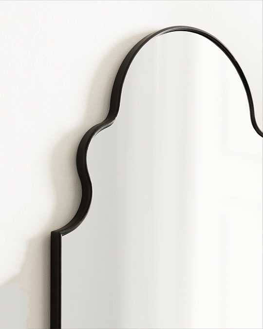 купить зеркало в чёрной раме "шифа"