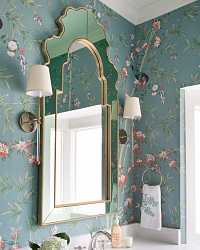 Настенное зеркало "Кальяри" green