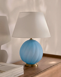 Голубая настольная лампа "Таллис"