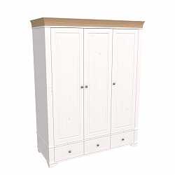 Шкаф 3-дверный Бейли антик 82422