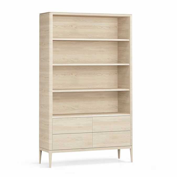 Стеллаж широкий Natura 4 ящика