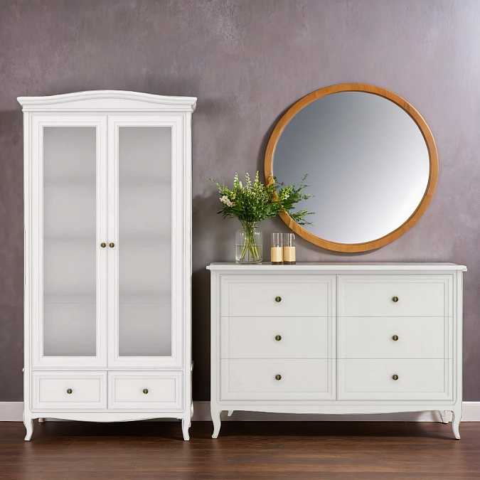 Витрина двухдверная Majessa White