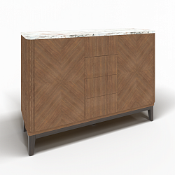 Комод с распашными дверцами Briotti Сиена Умбра