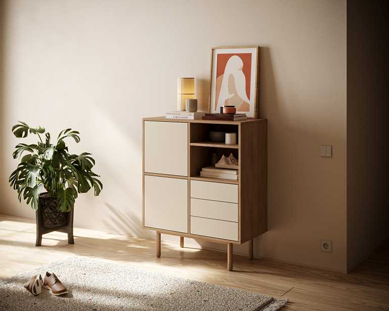 купить комод alice с дверками alc09