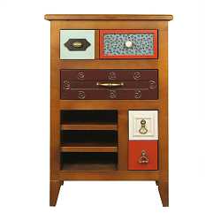 Тумба с ящиками и полками Gouache Birch