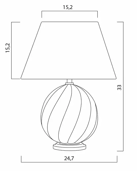 купить белая настольная лампа "таллис"
