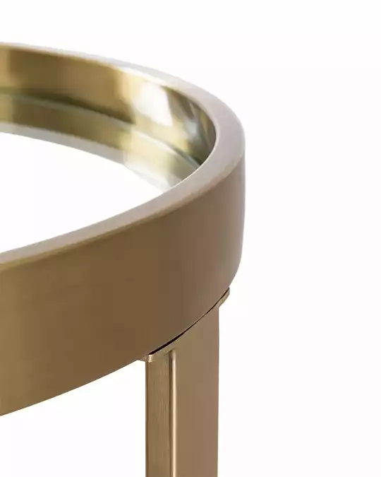 купить золотой приставной столик "ульм"