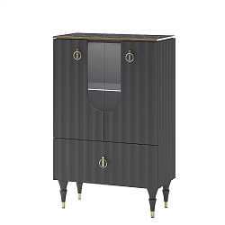 Комод высокий Лоренсо графит