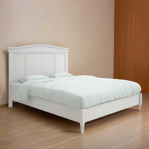 Кровать с жесткой спинкой Majessa White полутороспальная