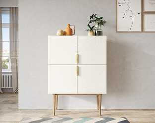 Малый комод с четырьмя дверками "Line" beige