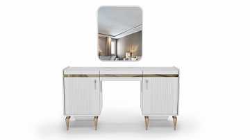 Туалетный столик "Изабель" с зеркалом и пуфом