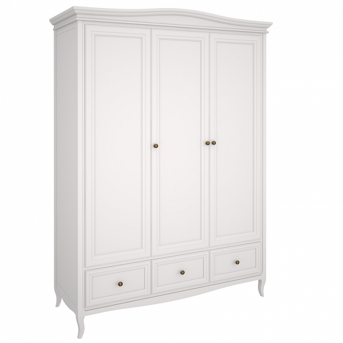 Шкаф 3-дверный Majessa White