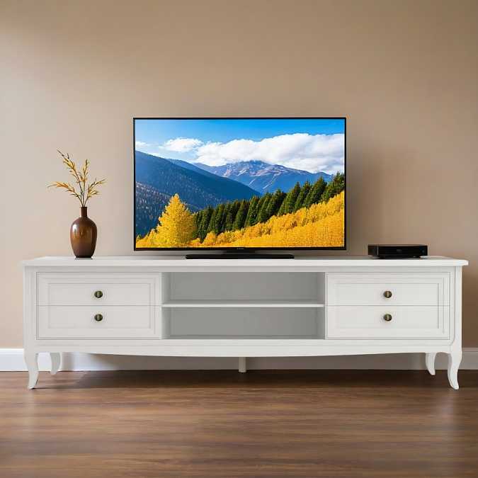 Тумба под ТВ Majessa White широкая