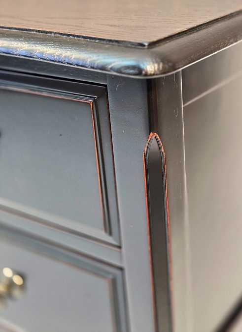 Консоль с ящиками Belveder Black ST9158 FN