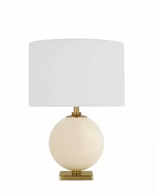 купить кремовая настольная лампа "иветт" малая