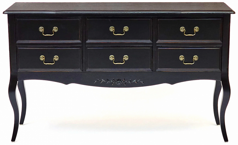 Консоль с ящиками Belveder Black ST9158 FN