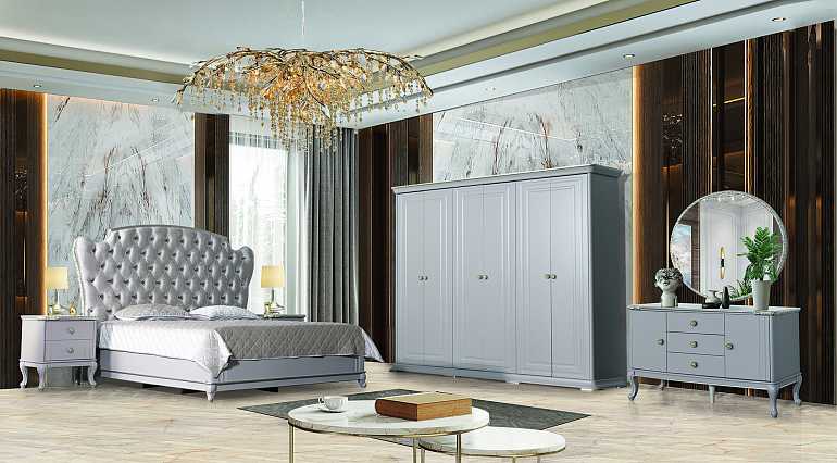 Прикроватная тумба "Мия" платина