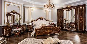 Спальня "Энрике" корень дуба, 5-дв. шкаф