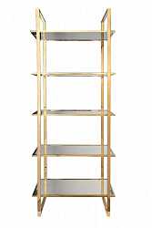 Стеллаж Garda прозрачное стекло/золото