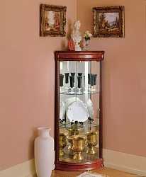 Витрина угловая Атланта Pecan №552