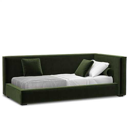 Кровать пристенная K46 зеленая