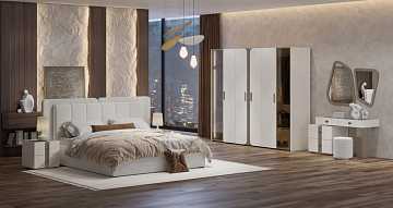 Спальня "Леонардо" с малым и большим изголовьем 6 ст.