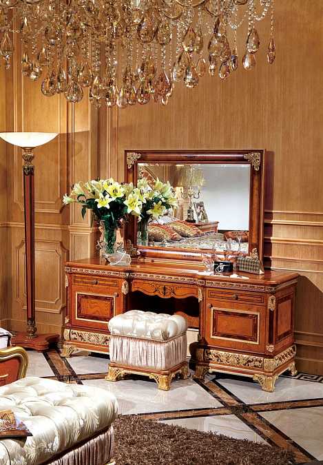 Туалетный столик Империя (без зеркала), brown gold