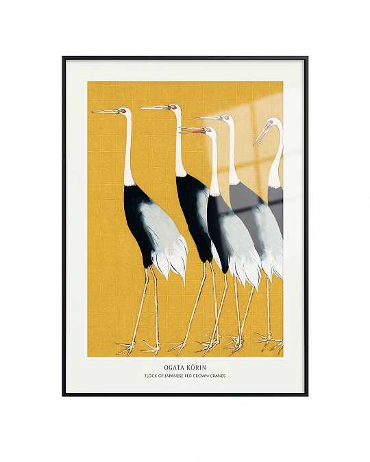 купить жикле на холсте "red crown cranes"