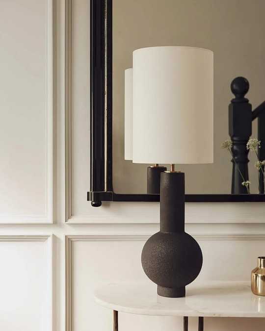 купить черная настольная лампа "коэн"