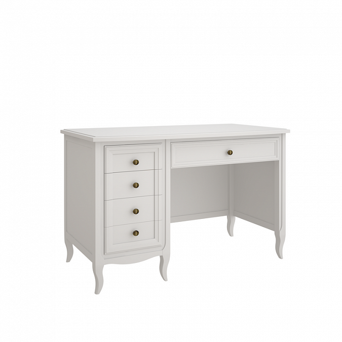 Cтол письменный однотумбовый Majessa White
