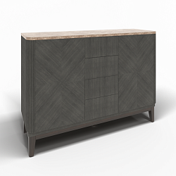 Комод с распашными дверцами Briotti Белла Лазурь