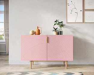 Комод с двумя дверками "Line" pink